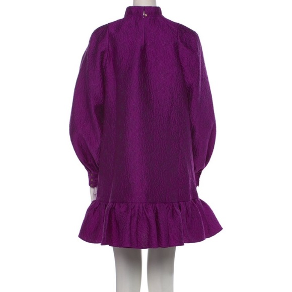Ulla Johnson Mock Neck Purple Dress - Picture 3 of 3